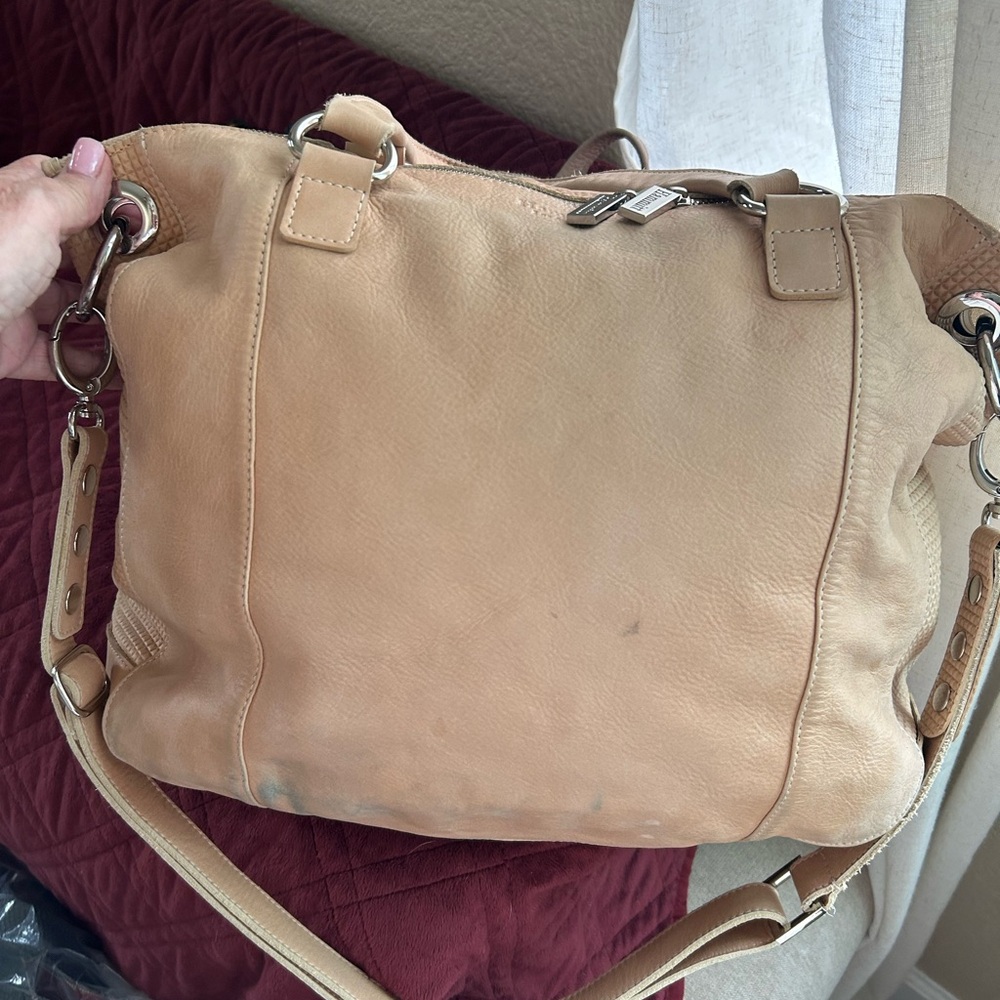 Hammitt pre loved Large Beige Handbag with Silver Accents - Picture 4 of 11
